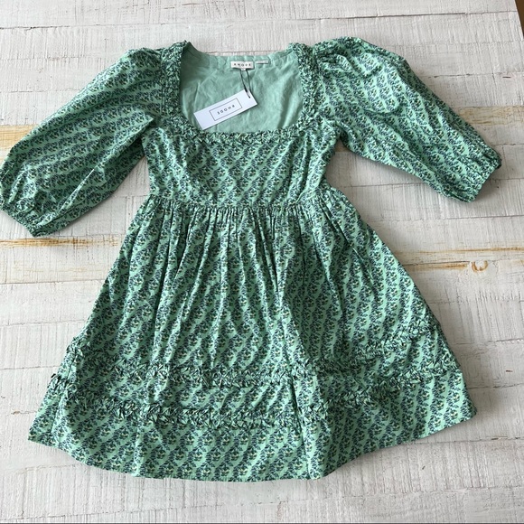 RHODE Daya dress in Jawahar Garden Mint Mini NEW - Picture 7 of 16